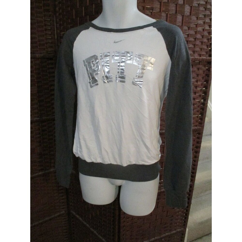 NWT Nike Women's Pitt Panthers Long Sleeve Shirt Top University Pittsburgh SZ M